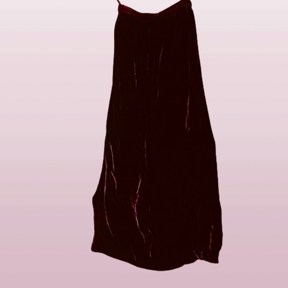 Finity Naturals Skirts 3 For Velvet Maxi Skirt Rich Eggplant Purple